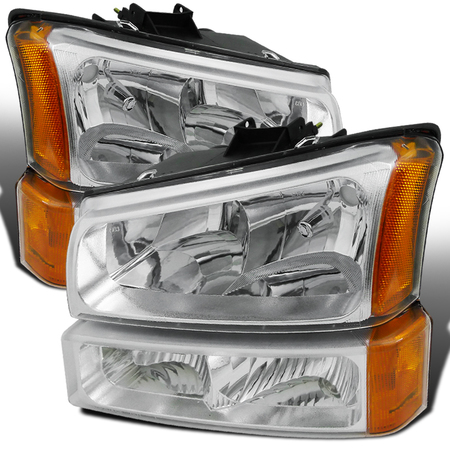 Spec-D Tuning 03-07 Chevrolet Silverado Headlights And Parking Lights, 2LBLH-SIV03-RS 2LBLH-SIV03-RS